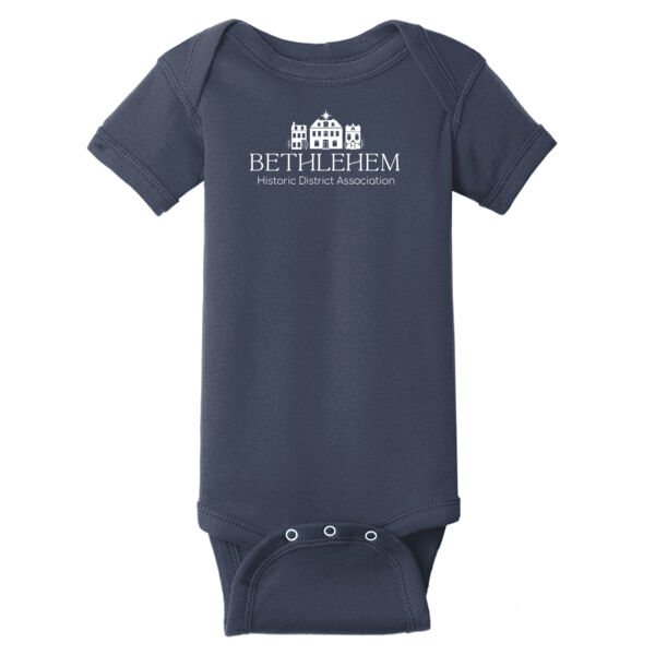 Infant Short Sleeve Baby Rib Bodysuit Thumbnail